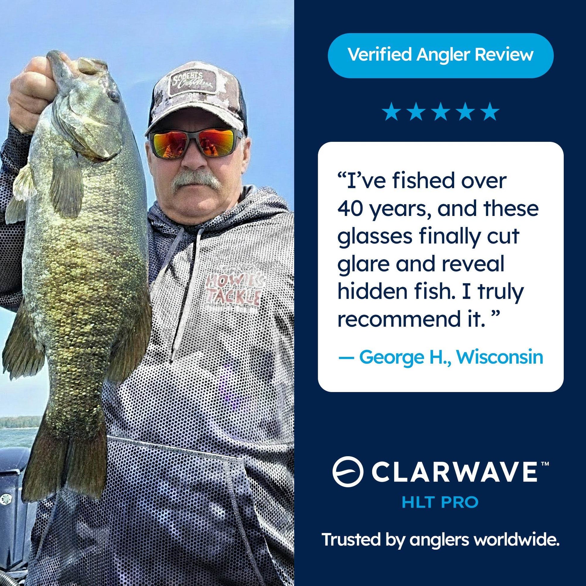 Clarwave™ HLT Pro — Polarized Fishing Sunglasses - Clarwave