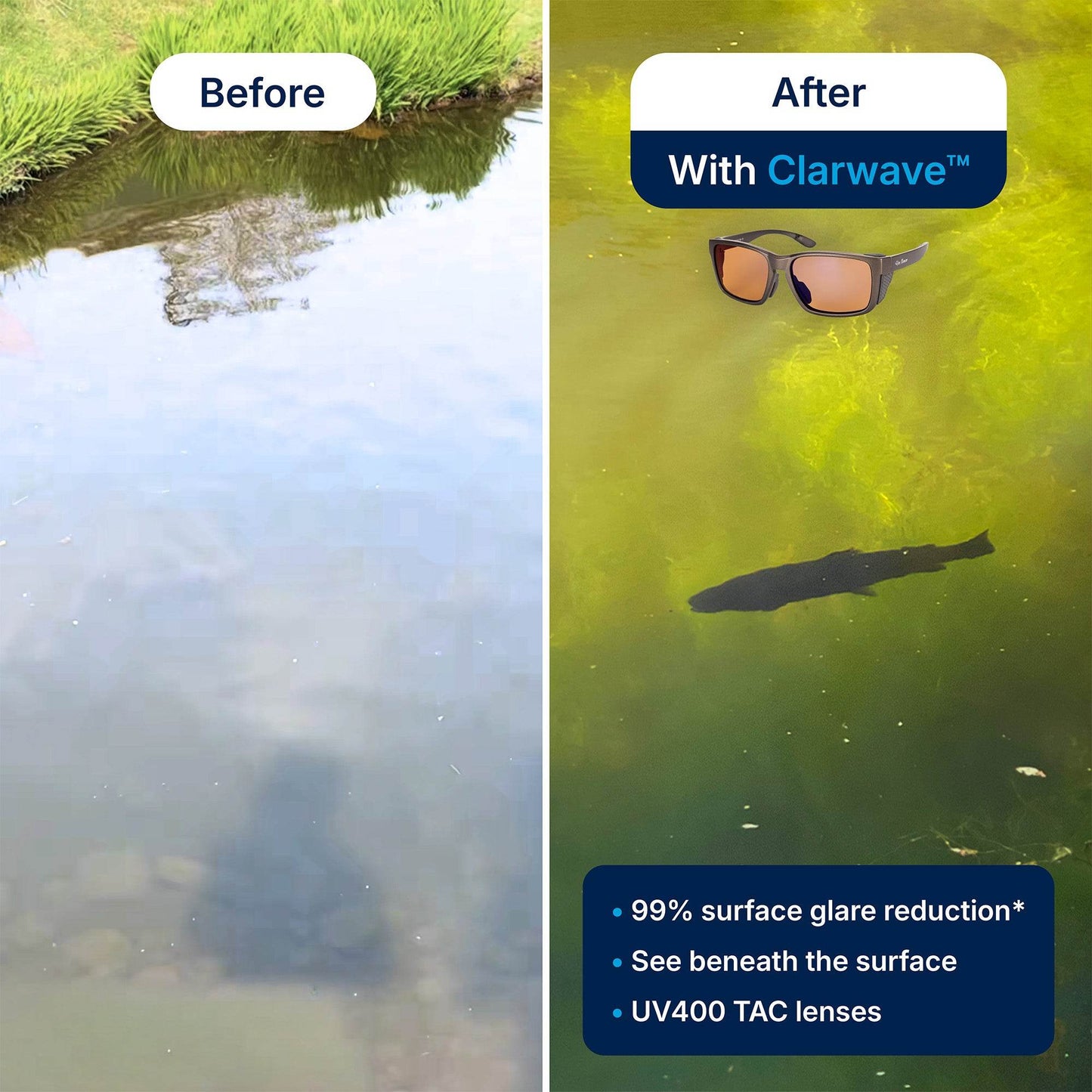 Clarwave™ HLT Pro — Polarized Fishing Sunglasses - Clarwave